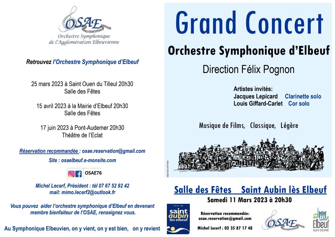 Programme grand concert